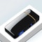 USB Rechargeable Windproof Electric Metal Lighter Double Arc Flameless Plasma Lighter With Touch Se