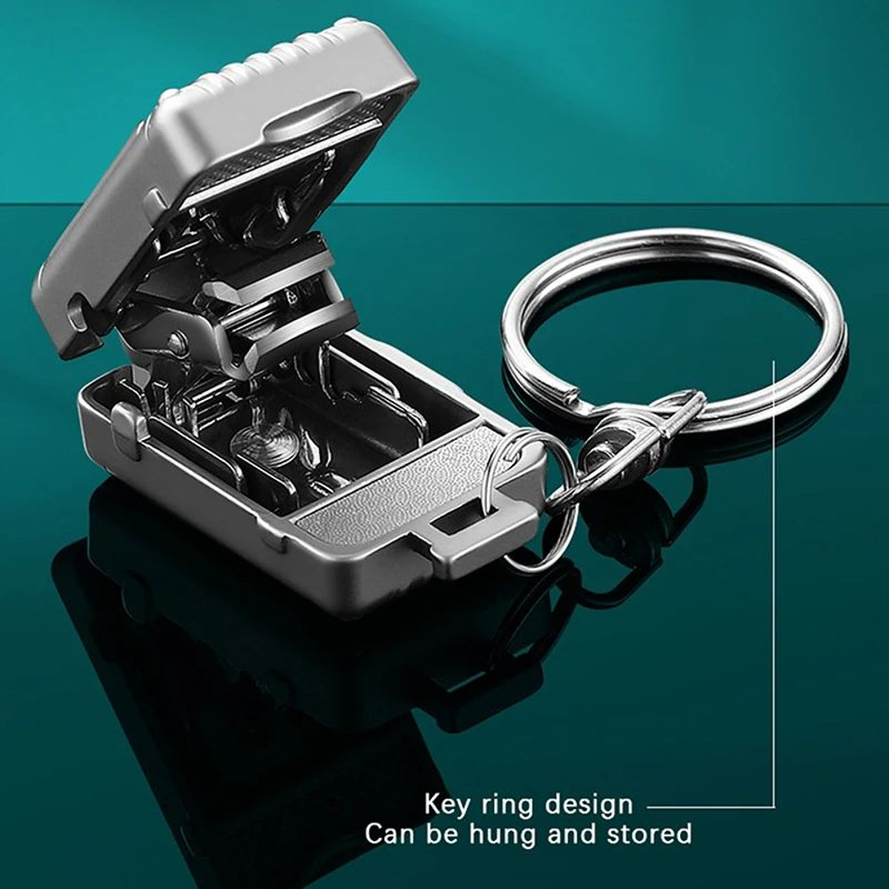 Portable Stainless Steel Nail Clippers Exquisite Foldable Nail Cutter With Keychain For Manicure Pe 0