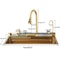 Luxury Golden Smart Kitchen Sink With Digital Display Integrated Faucet Temperature Control Water P 5