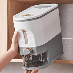 home rice bucket airtight insect-proof moisture-proof sealed container food-grade storage bin for rice, grain, dry foods