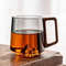 Guanshan Glass SingleLayer Cup With Wooden Handle LargeCapacity Drinking Cup For Milk Tea Juice Hou 1