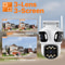 HD Triple Lens WiFi IP Camera 3 Lens Outdoor Security Camera With Motion Detection Waterproof CCTV 1