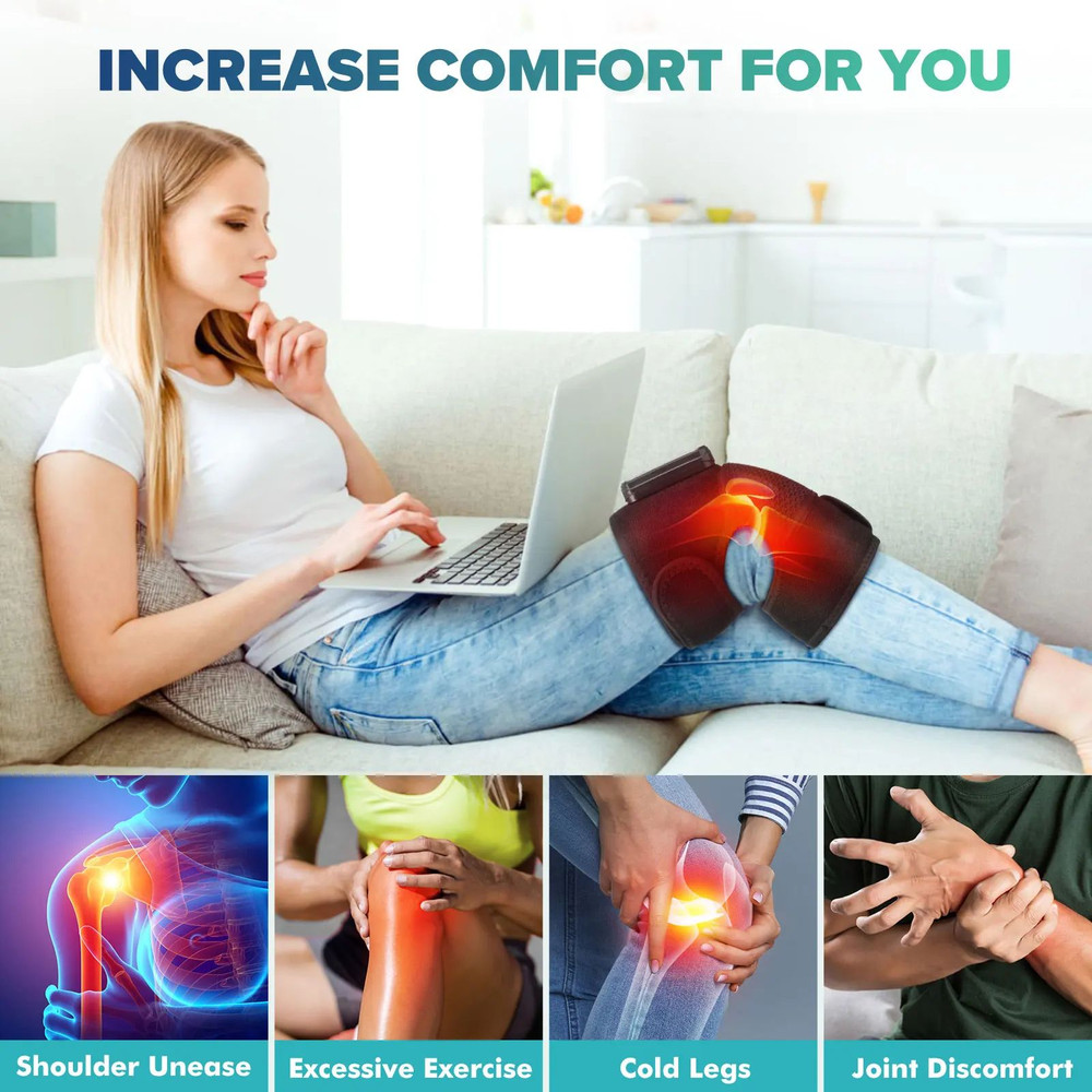 Knee Heating Massager With Vibration Heat Therapy Joint Physiotherapy Hot Compress For Knee Elbow S 2
