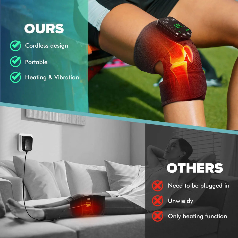 Knee Heating Massager With Vibration Heat Therapy Joint Physiotherapy Hot Compress For Knee Elbow S 4