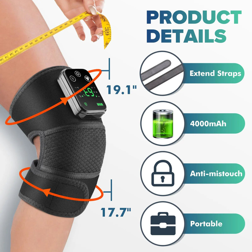 Knee Heating Massager With Vibration Heat Therapy Joint Physiotherapy Hot Compress For Knee Elbow S 5