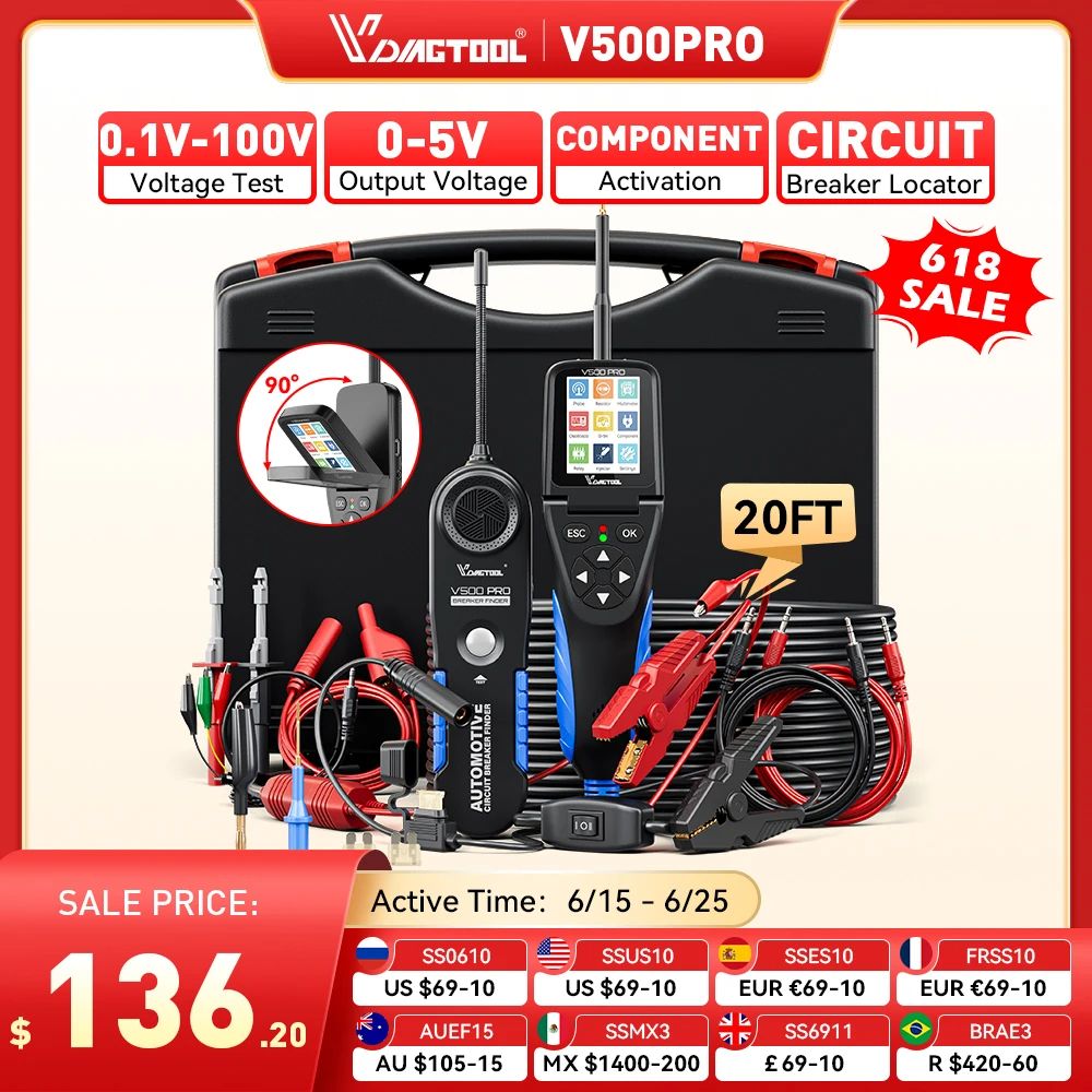 Automotive Power Circuit Probe Tester Complete Electrical System Diagnostic Tool 0