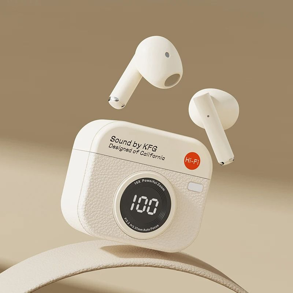 Wireless Earphones Playback Sport Earbuds With LED Display Built In Mic 6