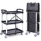 VEVOR Folding Rolling Utility Cart Storage Shelf Slim Slide Organizer Movable Gap Rack For Kitchen 0