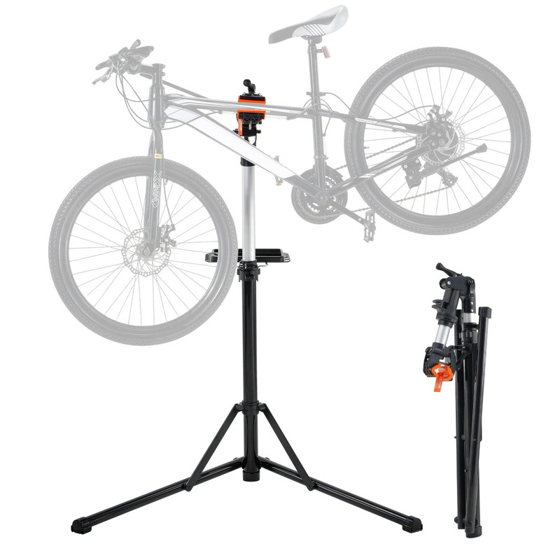 Heavyduty VEVOR Bike Repair Stand With Adjustable Height Magnetic Tool Tray Telescopic Arm Foldabl 0