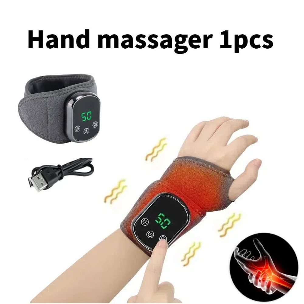 Electric Heating Wrist Guard With Levels Hot Compress Rechargeable Massage Wrist Brace Ankle Wrap