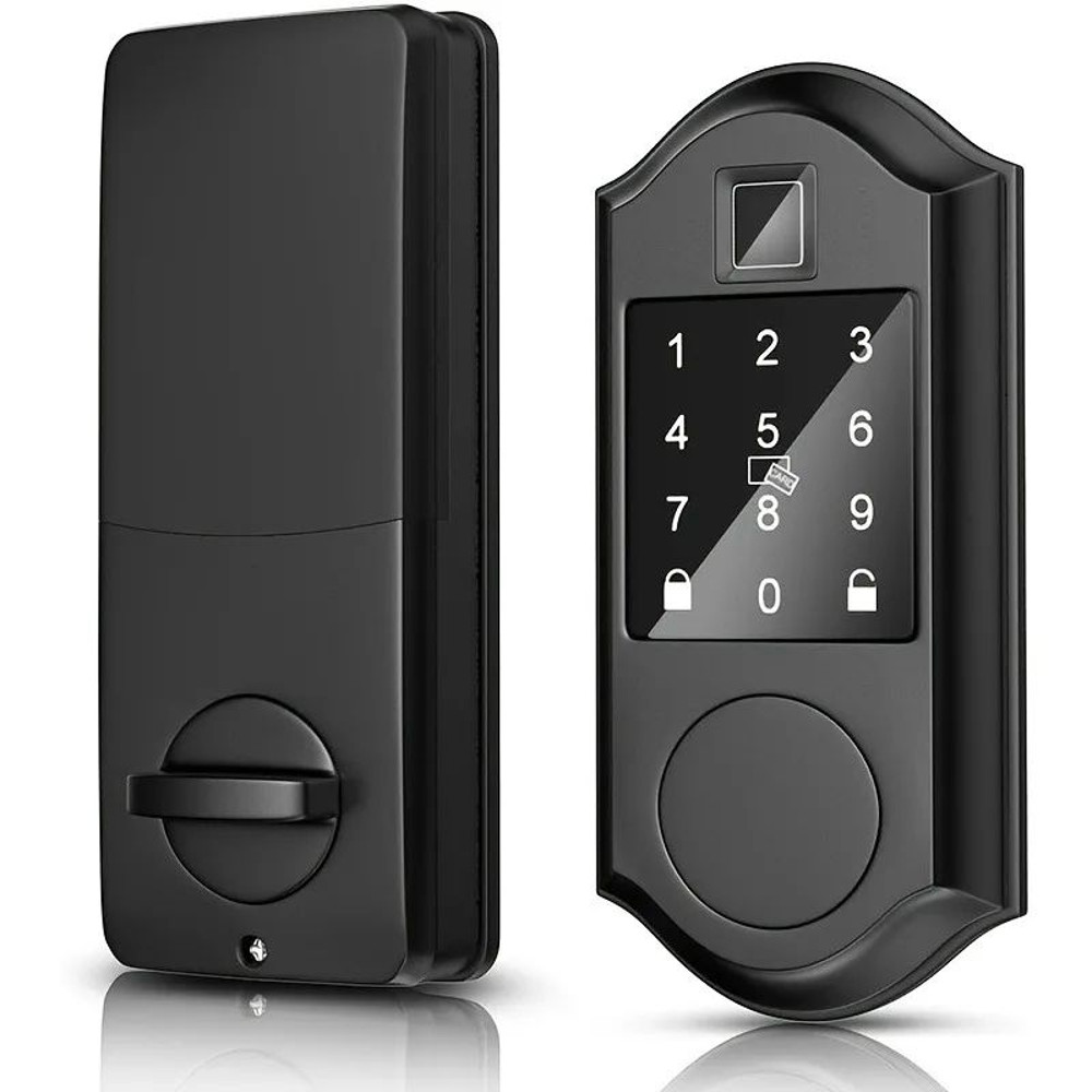 CIEPOJIT Smart Fingerprint Deadbolt Door Lock Electric Keyless Entry Door Lock With Auto Lock Keypa 0