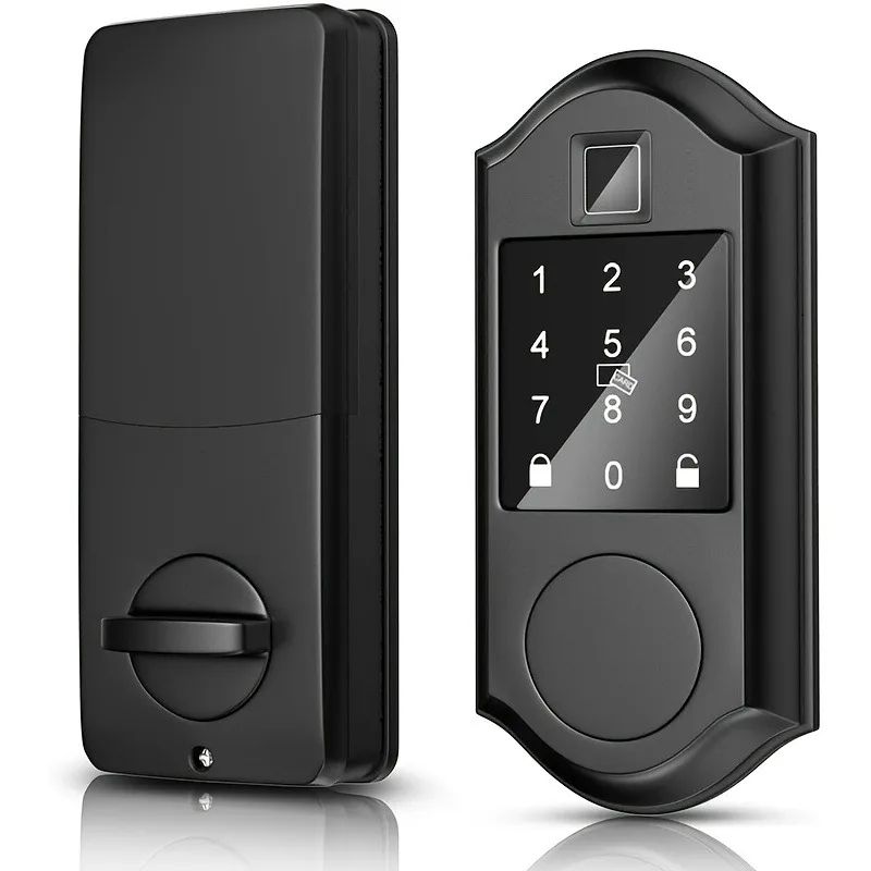 CIEPOJIT Smart Fingerprint Deadbolt Door Lock Electric Keyless Entry Door Lock With Auto Lock Keypa 0