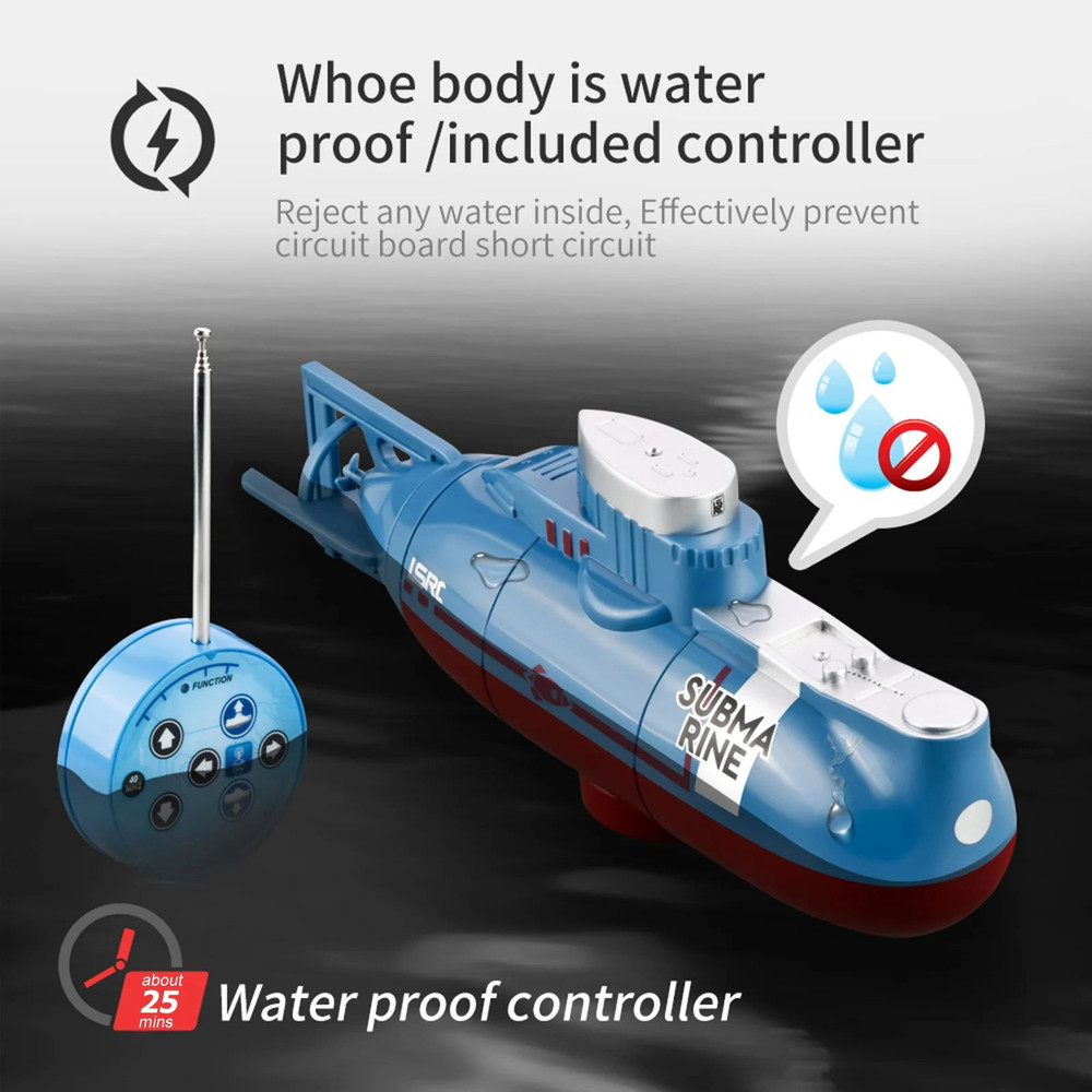 Waterproof Mini RC Submarine Remote Control Diving Boat Simulation Toy Model Perfect Gift For Kids 0