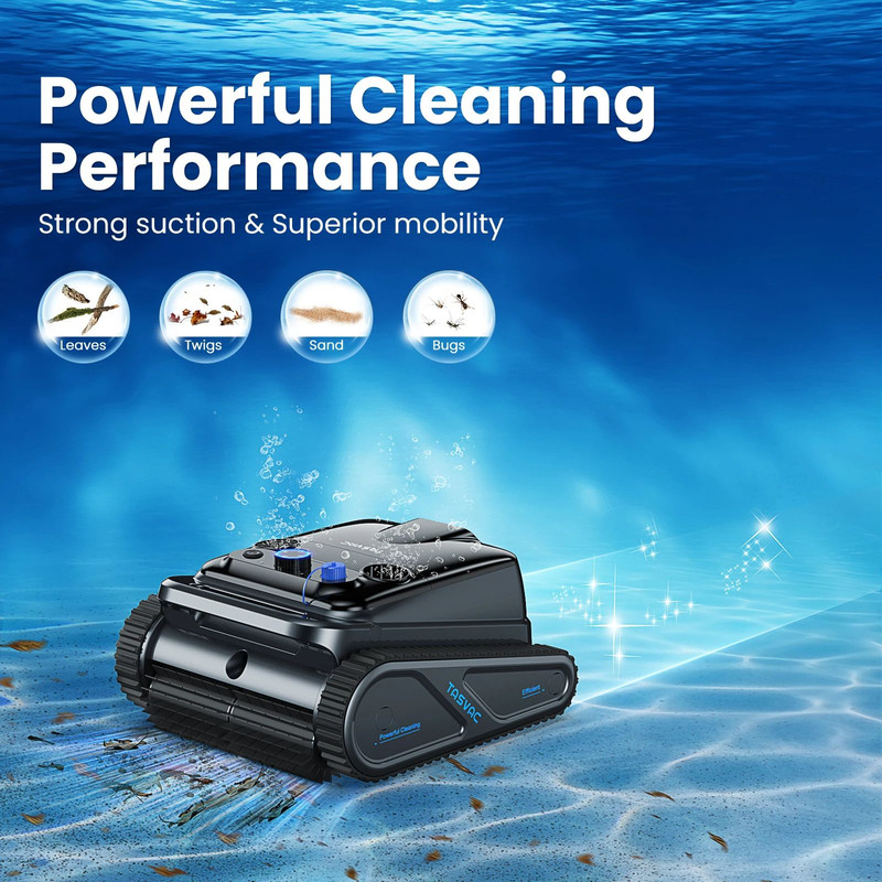 Premium Cordless Robotic Pool Vacuum Cleaner For Inground Pools With Motors Wall Waterline Cleanin 1