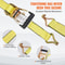 4 Pack Ratchet Tie Down Straps 10000 Lbs Breaking Strength 2 X 27 Heavy Duty Straps With Double J H 1
