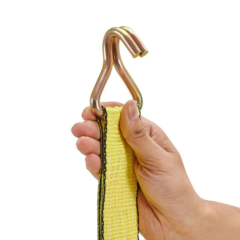 4 Pack Ratchet Tie Down Straps 10000 Lbs Breaking Strength 2 X 27 Heavy Duty Straps With Double J H 6