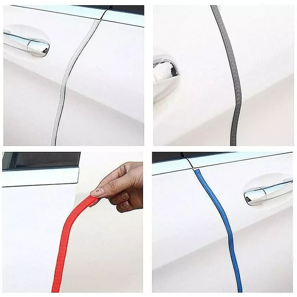 10Feet Car Door Edge Guard Moulding Trim Strip Universal Rubber Seal Protector With Metal Clips Bl 9