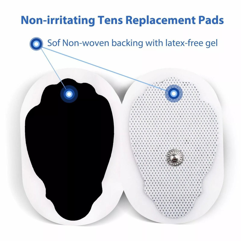 40 Replacement Electrode Pads For TENS Units Super Value Snap TENS Electrodes 5