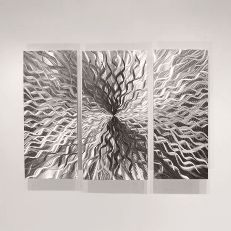 Modern Abstract Metal Wall Sculpture Art Contemporary Painting Home Decor 1