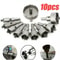 TCT Hole Saw Set 10PC Carbide Tip Drill Bits For Cutting Steel Metal Hard Alloys 6