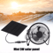 Portable Solar Mini Ventilator Fan USB Powered Waterproof Fan For Greenhouse Dog Chicken House Out 2