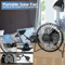 Portable Solar Mini Ventilator Fan USB Powered Waterproof Fan For Greenhouse Dog Chicken House Out 3