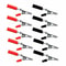 Bulk Alligator Clips Set 10 Pcs Metal Electrical Test Clamps With Insulated RedBlack Handles 3