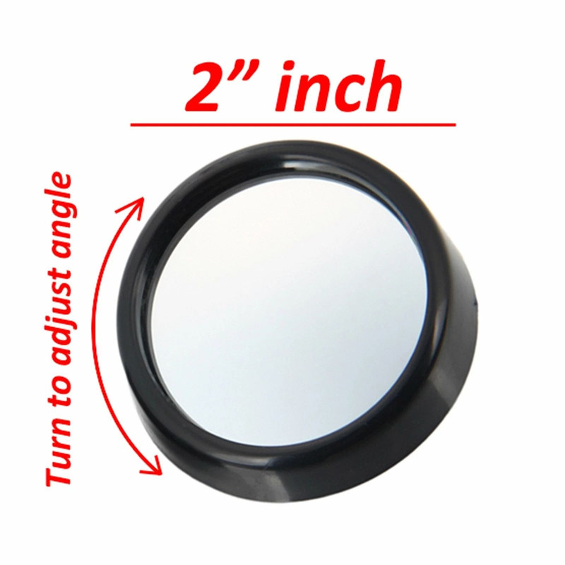 Universal Car Blind Spot Mirrors 2 Wide Angle Convex Adjustable View 2Pack For Safe Driving 3