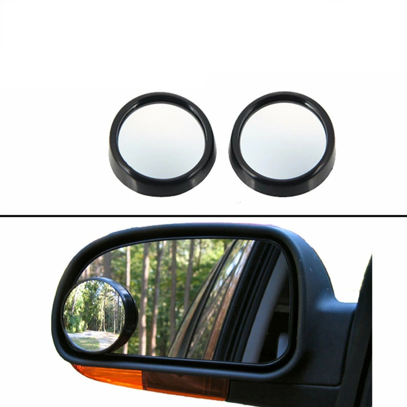Universal Car Blind Spot Mirrors 2 Wide Angle Convex Adjustable View 2Pack For Safe Driving 1