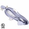 12 Foot Indoor Power Extension Cord Heavy Duty Wall Hugger Design UL Certified For Home Use 0