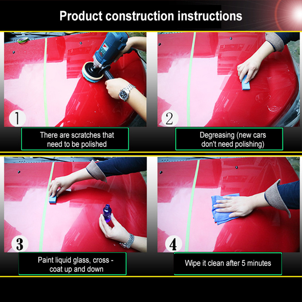 Premium Liquid Ceramic Coating for Cars, High-Gloss Hydrophobic Paint Protection & Scratch Resistance