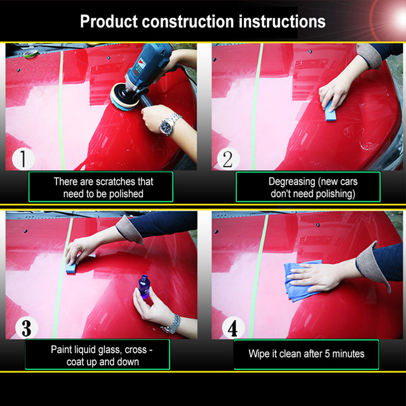 Premium Liquid Ceramic Coating for Cars, High-Gloss Hydrophobic Paint Protection & Scratch Resistance