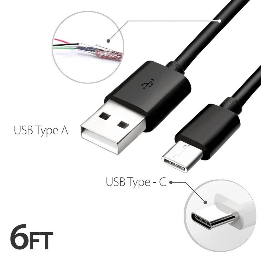USB C Type C SyncCharge Cable With Fast Wall Charger High Speed Power Data 3