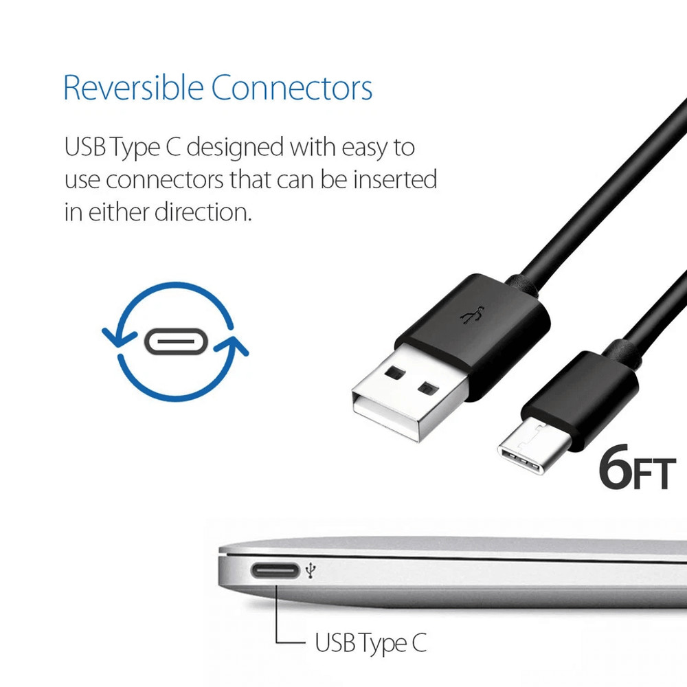 USB C Type C SyncCharge Cable With Fast Wall Charger High Speed Power Data 4