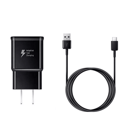 usb c type c sync/charge cable with fast wall charger, high speed power & data