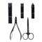 Manicure Pedicure Set Nail Clippers Callus Remover Kit For Hand Foot Care Stainless Steel Black P 2