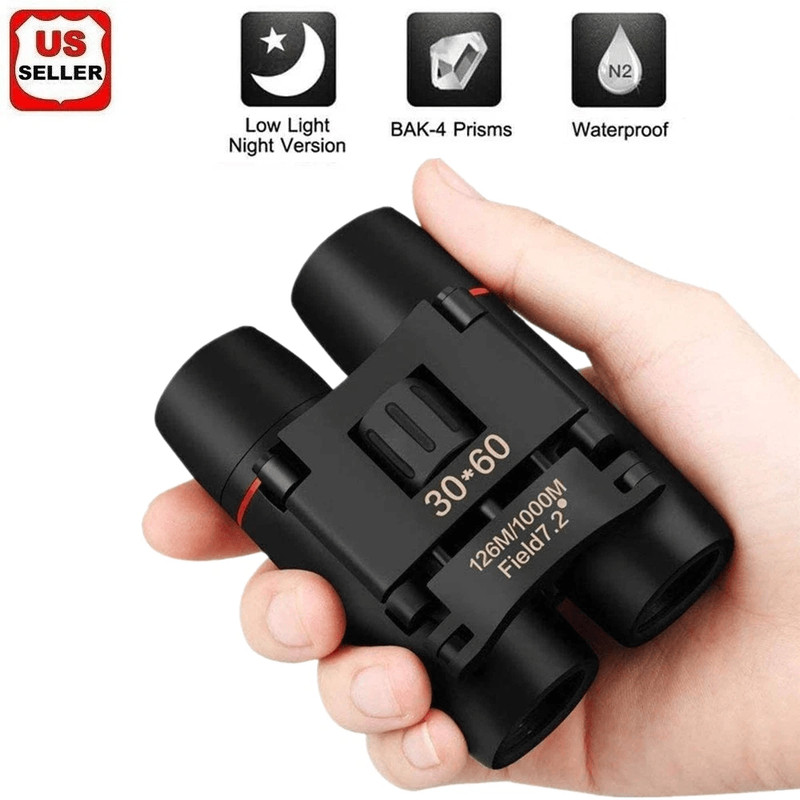 Binoculars Zoom Outdoor Travel Compact Folding Telescope For Hunting DayNight Adventures 0