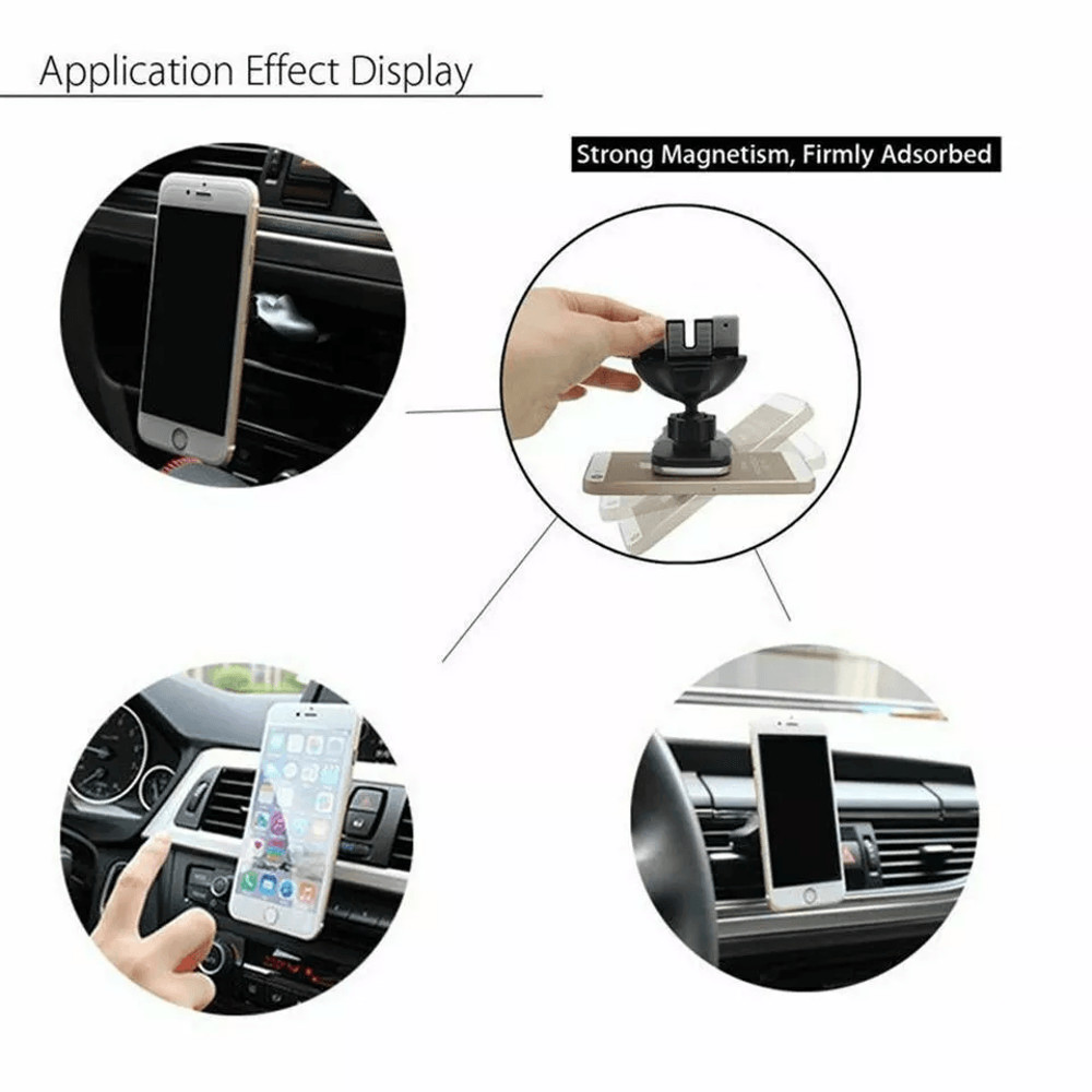 NEW Magnetic Car CD Slot Air Vent Mount Holder Stand Cradle For Phone GPS Adjustable ABS Silicone D 1