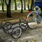 Foldable Steel Frame Bicycle Cargo Trailer Luggage Cart Carrier Hauler With Universal Hitch 0