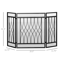 Folding Fireplace Screen Black Home Metal Mesh Fire Spark Guard Protective Fireplace Safety Screen 4