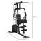 Multifunction Home Gym Equipment Workout Station Weight Stack Soozier Full Body Strength Training 2