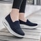 Spring Autumn Women's Swing Shoes Mesh Loafers, Flat Platform Female Shoe Wedges, Wide Width Height Increasing Ladies