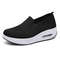 Spring Autumn Women's Swing Shoes Mesh Loafers, Flat Platform Female Shoe Wedges, Wide Width Height Increasing Ladies