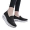 Spring Autumn Women's Swing Shoes Mesh Loafers, Flat Platform Female Shoe Wedges, Wide Width Height Increasing Ladies