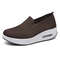 Spring Autumn Women's Swing Shoes Mesh Loafers, Flat Platform Female Shoe Wedges, Wide Width Height Increasing Ladies