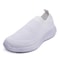 Breathable Spring Women Flat Shoes, Knitted Sock Sneakers, Lightweight Slip-On Casual Walking Sneakers for Women