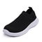 Breathable Spring Women Flat Shoes, Knitted Sock Sneakers, Lightweight Slip-On Casual Walking Sneakers for Women