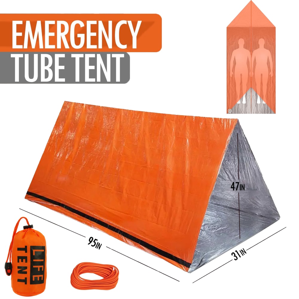 2 Person Emergency Tent Casa De Waterproof Camping Travel Shelter Pergola Family Campaign House Tourist Tents Outdoor