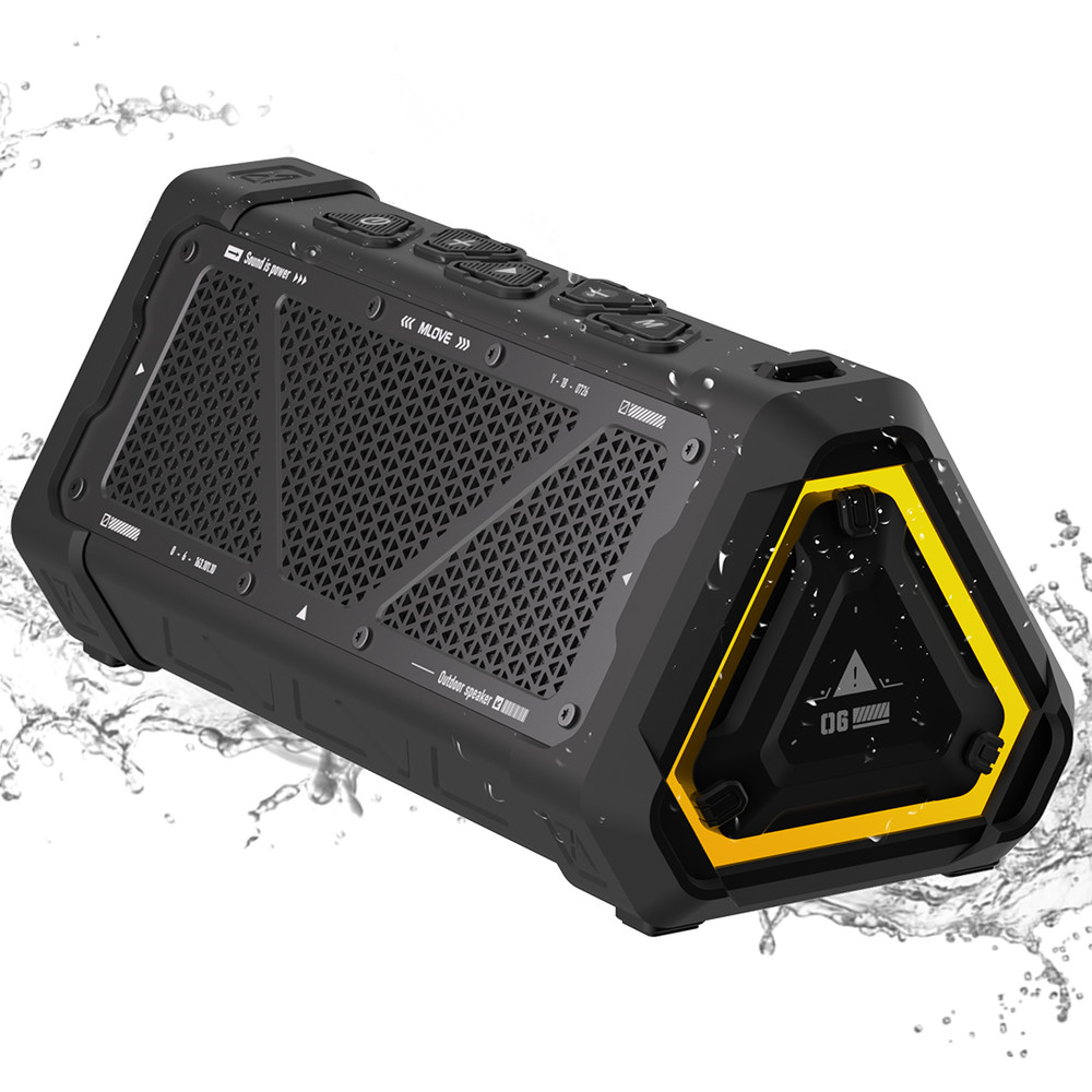 Outdoor Bluetooth Speaker 40W Waterproof Stereo Sound Bluetooth 53 Wireless Speaker With RGB Light 0