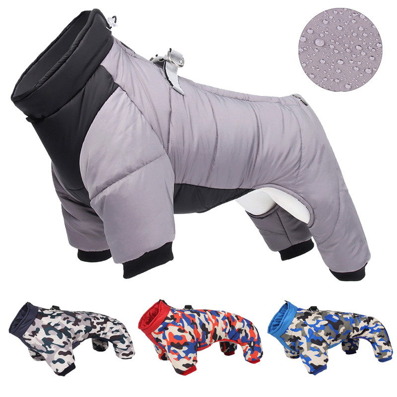 Waterproof Winter Dog Jacket for Small Medium Dogs, Warm Thicken Pet Puppy Coat for Chihuahua French Bulldog Pug Dog